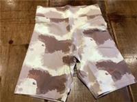 NIKE HIGH WAISTED BIKER CYCLING SHORTS SIZE 10 SMALL BRAND NEW BEIGE PINK B3