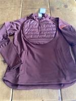 NIKE WOMENS THERMA-FIT 1/2 ZIP TOP BRAND NEW SIZE 12 MEDIUM BRONZE CHOCOLATE BU1