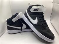 NIKE COURT BOROUGH MID TRAINERS SIZE 5UK BRAND NEW BLACK WHITE TU10