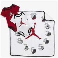 Unique Nike Jordan First Year Milestones Blanket and Bodysuits Set, NEW