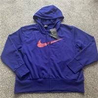 Retro Nike Hoodie Womens Full Zip Hooded Sweatshirt Size Small BNWT Deadstock - S Regular