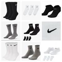 Nike Everyday Lightweight Socks 3-Pack | Men Women Ankle & Crew | Dri-FIT Sports - M.L.XL Regular