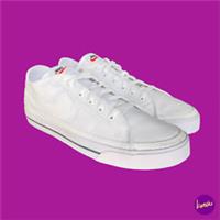 NIKE Men's Court Legacy Canvas, Classic Tennis Shoes , White, UK 7/EU 41/US 8