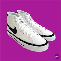 NIKE Court Legacy High Top Canvas Trainers, DD0161-100, White, UK 5.5/EU 39/US 8