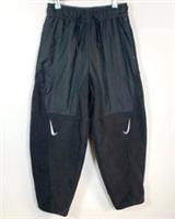 Nike Swoosh Curve Plush Quilted Trousers Joggers Black Size XS - XS Regular