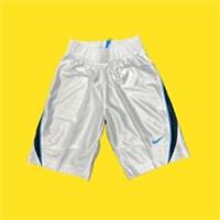 NIKE 2008 True Retro Kids Basketball Shorts, Drawstring Waist, White, M, 10-12