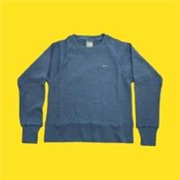 NIKE VINTAGE 2000 Girls Sweatshirt with Embroidered Swoosh to Chest, M, 10-12