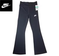 NEW Nike Girls Size XL 15-16yrs Black Flare Pants Tight Fit Full Length Bootcut