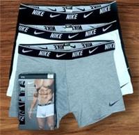 Nike Mens Boxers Underwear 3 Pack White Grey Black Size / Medium / Large - L Regular