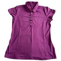 Nike Golf Tour Performance Polo Shirt Purple Short Sleeve Women Medium - M Regular