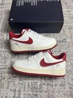 Size 6.5 - Nike Air Force 1 Low '07 Sail Gym Red FV0392 101