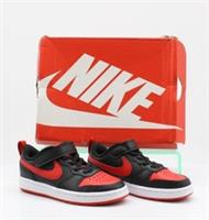 NIKE JUNIOR COURT BOROUGH UNISEX TRAINERS UK 10 EU 27.5 RED BLACK RRP £40 KT
