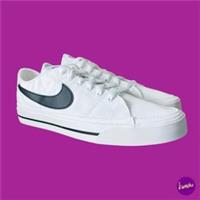NIKE Men's Court Legacy Canvas Tennis Shoes, White, UK 8.5 | EU 43 | US 9.5