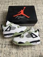 Size 4.5 - Nike Air Jordan 4 Retro Seafoam AQ9129-103