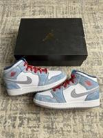 Size 6 (eu40) - Nike Air Jordan 1 Mid SE (GS) French Blue DR6235-401