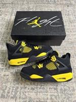 Size 4.5 - Nike Air Jordan 4 Retro Yellow Thunder (GS) 2023 408452-017