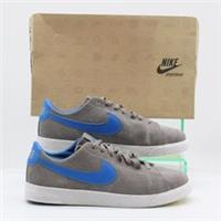 NIKE BLAZER LOW GS BOYS TRAINERS UK 5.5 EU 38.5 GREY BLUE RRP £60 AD