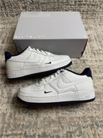 Size 5.5 - Nike Air Force 1 Low LV8 White Obsidian Mini Swoosh (GS) | HF0952-001