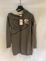 KANSAS CITY CHIEFS NIKE FLEECE SWEATER DRESS BRAND NEW SIZE XS 8UK GREY - XS Regular