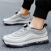 Men's Nike Air Max 97 Triple Black Leather Trainers Gym Shoes UK Size
