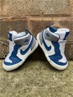 Baby Boys Shoes NIKE AIR JORDAN 1 CRIB Trainers Boots White AT3745-410 UK 3.5 K