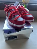 Nike Dunk Low Off-White University Red UK 4.5