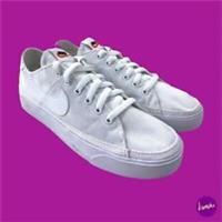 NIKE Court Legacy Canvas Trainers, Tennis Shoes, White,UK 4/EU 37.5/US 6.5