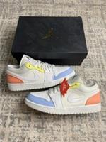 Size 6 (eu40) - Nike Air Jordan 1 Low My First Coach White Blue DJ6909-100