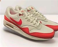 NIKE AIR MAX 1 GS NEUTRAL GREY/UNIVERSITY RED UK 3.5 Us 4y Eu 36 DZ3307-003 Rea