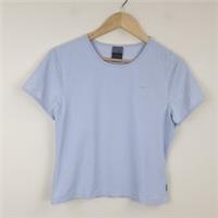 Nike Sports Top Womens XL Blue Activewear Streetwear Fitness Swoosh - XL Regular