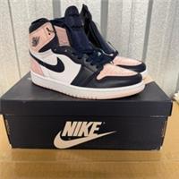 Nike Women's Air Jordan 1 High Sneaker, Navy Panelling - UK3.5 | EU36.5 | US6