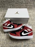 Size 3 - Nike Air Jordan 1 Mid Gym Red Black BQ6472-601