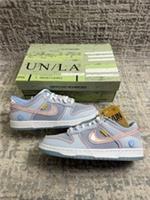 Size 7 - Nike Dunk Low X Union Hyper Royal White Blue Passport DJ9649-400