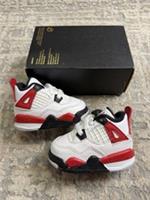 Size 1.5 - Nike Air Jordan 4 Retro Red Cement TD BQ7670-161