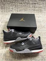 Size 2.5 - Nike Air Jordan 4 Retro Reimagined Bred Black BQ7669-006