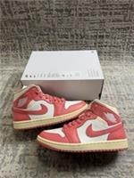 Size 5 - Nike Air Jordan 1 Mid Pink Salt BQ6472-109