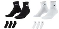 Nike Ankle Socks Mens Women Lightweight Cotton Cushion Sports Socks 3-12 Pairs. - M(5-8) Regular