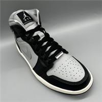 2023 Nike Jordan 1 Mid SE Black Metallic Silver FB9892-002 Mens Womens Uk 7.5