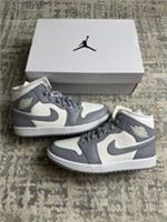 Size 4.5 - Nike Air Jordan 1 Mid Stealth Grey BQ6472-115