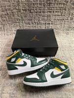 Size 5 - Nike Air Jordan 1 Mid Sonics GS 554725-371