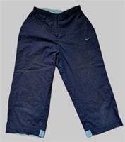 NIKE GIRLS SPORTSWEAR TRAINING BOTTOMS 3/4 TROUSERS SIZE 11-12Yrs ZIP NAVY