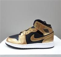 NIKE AIR JORDAN 1 MID (GS) "METALLIC GOLD" (DR6967 071) TRAINERS VARIOUS SIZES