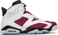 Nike Air Jordan 6 Retro Carmine 2014 - White/Carmine-Black UK 6.5 US 7.5