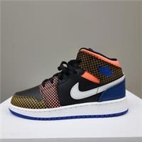 NIKE AIR JORDAN 1 MID MMD (GS) "MULTI-COLOR GRID" (DC4092 001)