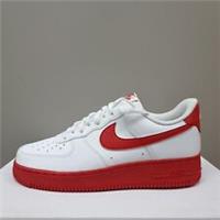 NIKE AIR FORCE 1 '07 "WHITE RED MIDSOLE" (CK7663 102) TRAINERS VARIOUS SIZES