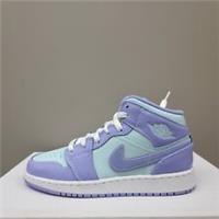 NIKE AIR JORDAN 1 MID (GS) "PURPLE AQUA" TRAINERS VARIOUS SIZES (554725 500)