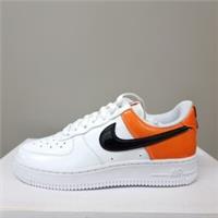 NIKE AIR FORCE 1 LOW '07 ESS "BRILLIANT ORANGE" TRAINERS VARIOUS SIZES
