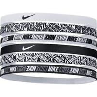 NIKE HAIRBANDS - HEADBANDS - PACK OF 6 - BLACK WHITE - HAIRBANDS