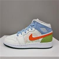 NIKE AIR JORDAN 1 MID SE (GS) STITCH PSYCHIC BLUE'' (DX2462 100) VARIOUS SIZES