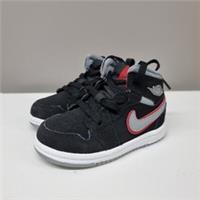 NIKE AIR JORDAN 1 MID (TD) "GREY GYM RED" (2018) TODDLER TRAINERS (640735 060)